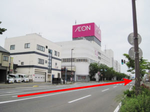 順路1（向能代、八峰町方向から）